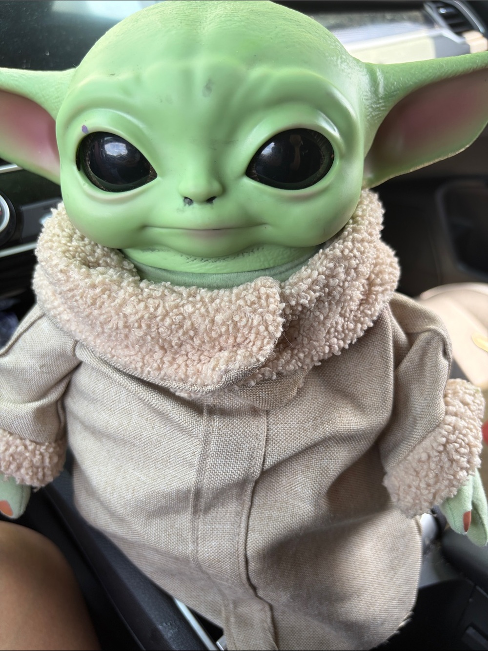 Mattel Grogu (Baby Yoda) Plush Figure - Green and Beige